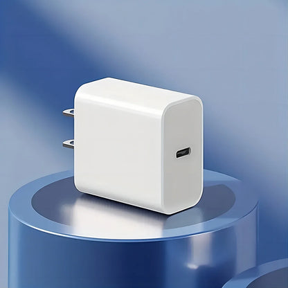 20W USB-C Fast Charging Wall Adapter Plug Charger with Cable Cord for iPhone or iPad (2 Pack)