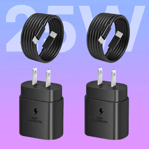 25W USB-C Fast Charger for Samsung Galaxy S24 Series [2 Pack]