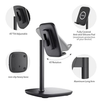 Black Universal Tablet Stand Desktop Holder